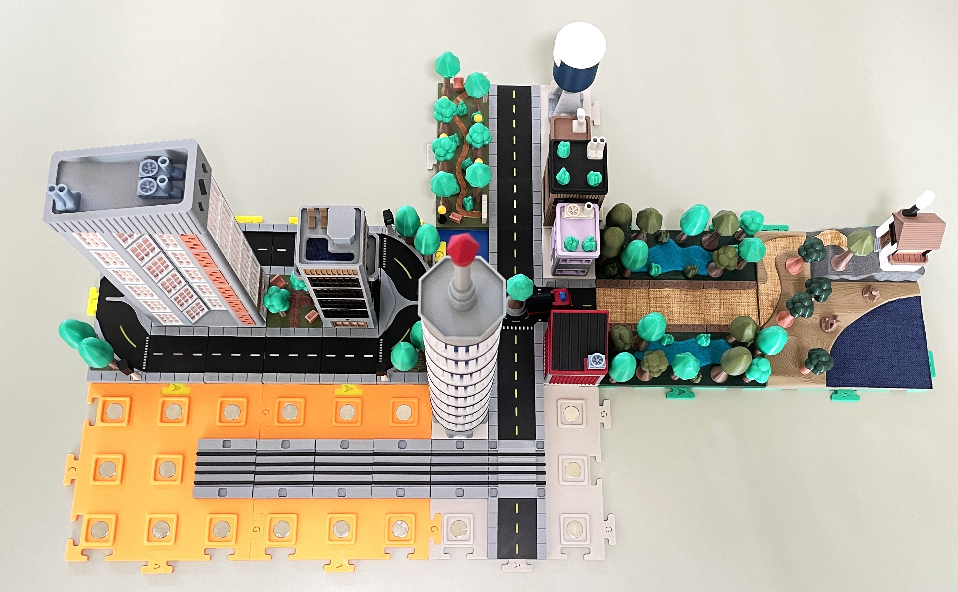 Miniature City Wide Shot